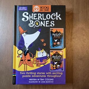 Sherlock Bones 2 In 1 Puzzle Adventure Hardcover Book, Tim Collins John Bigwood